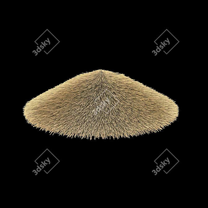 Thatched Roof Set Construction Kit 3D model image 8