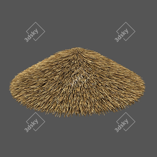 Thatched Roof Constructor Set 3D model image 3