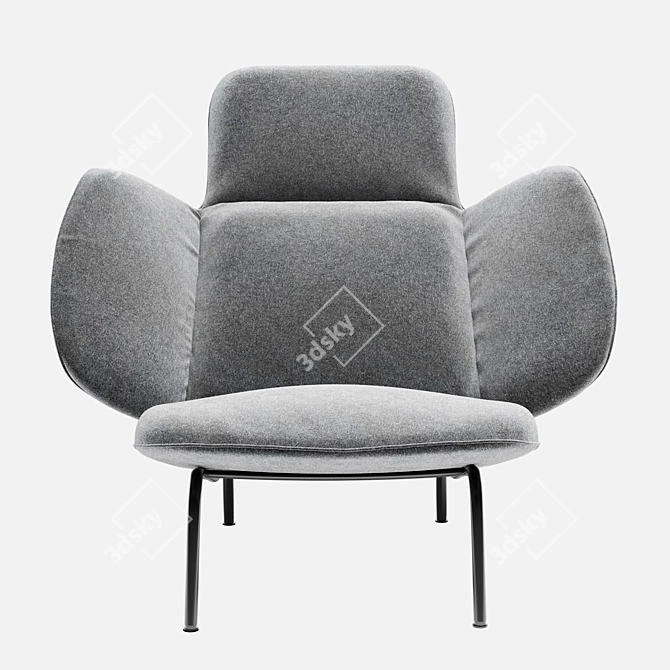 Comfort Embrace Open Armchair 3D model image 2