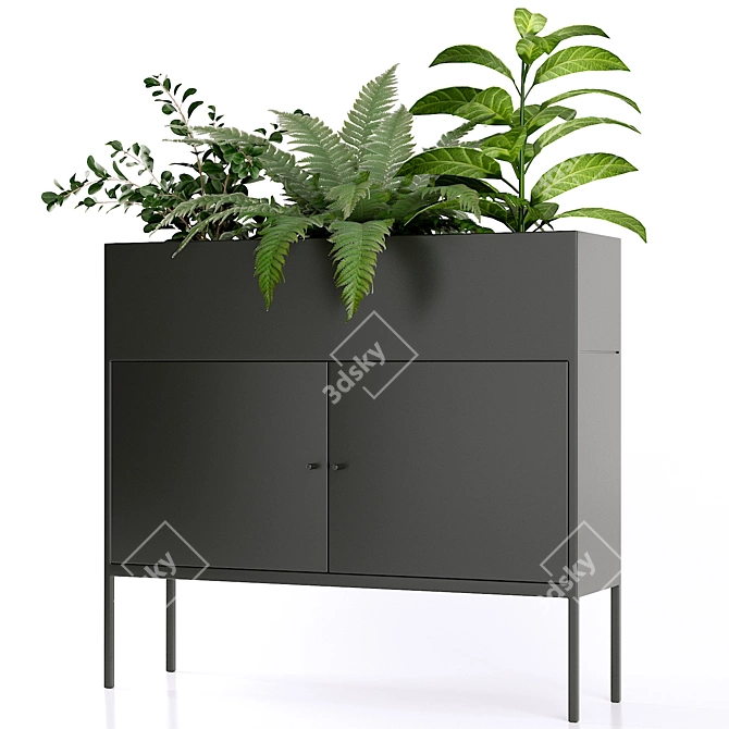 Modern Plant Storage Console | La Redoute 3D model image 2