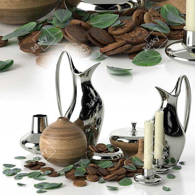 Koppel Decorative Set Objects 3D model image 2