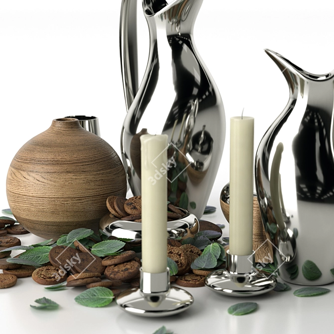 Koppel Decorative Set Objects 3D model image 3