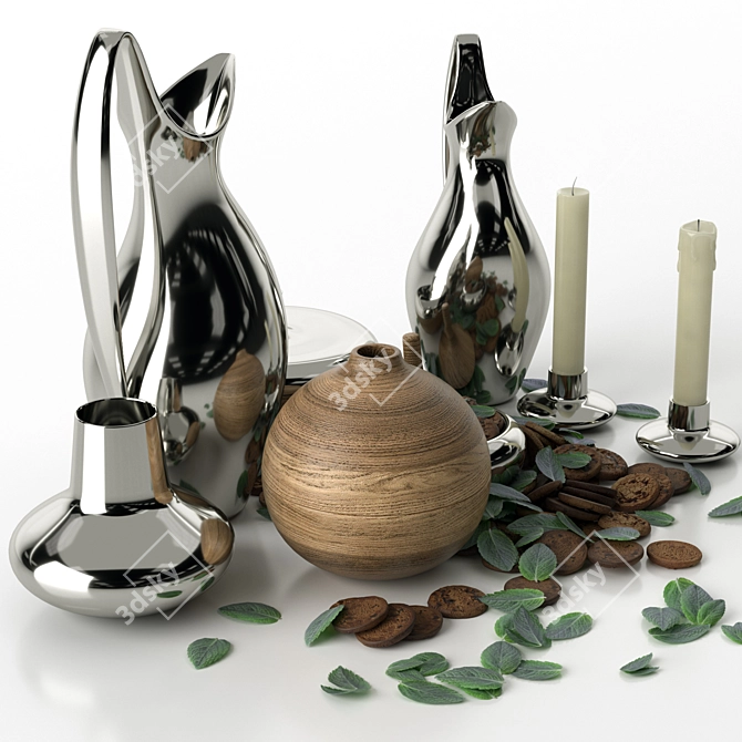 Koppel Decorative Set Objects 3D model image 6