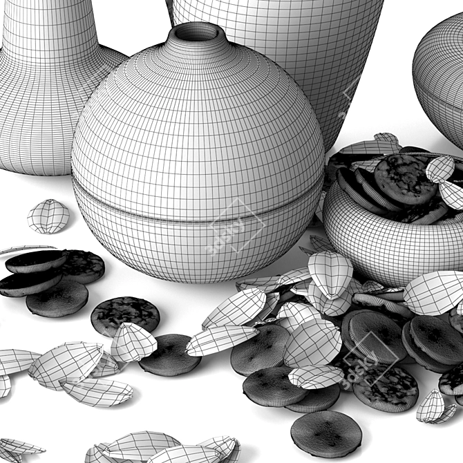 Koppel Decorative Set Objects 3D model image 7