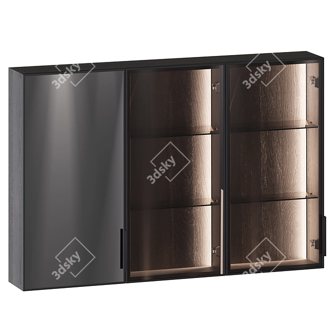 Strato Glass Doors Furniture Unit 3D model image 1