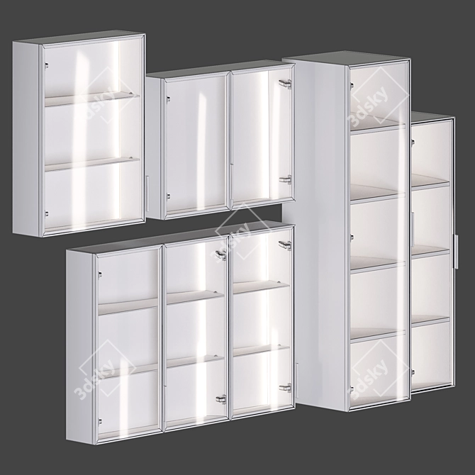 Strato Glass Doors Furniture Unit 3D model image 5