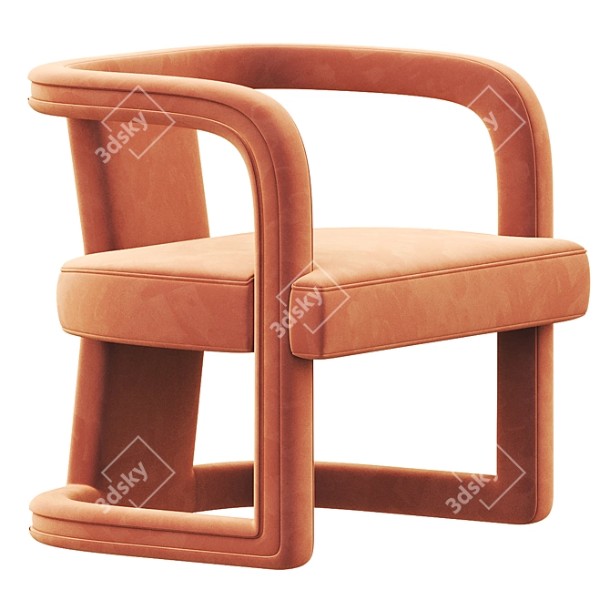 Modern Urban Rory Accent Chair 3D model image 2