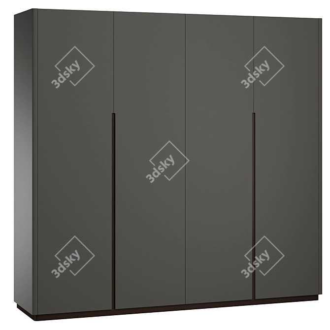 Twiggy Collection Wardrobes: 3 Sizes, 3 Colors 3D model image 3