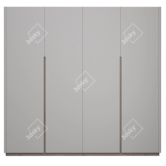 Twiggy Collection Wardrobes: 3 Sizes, 3 Colors 3D model image 4