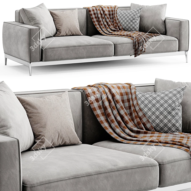 Sleek Flexform Romeo 3D Sofa 3D model image 1