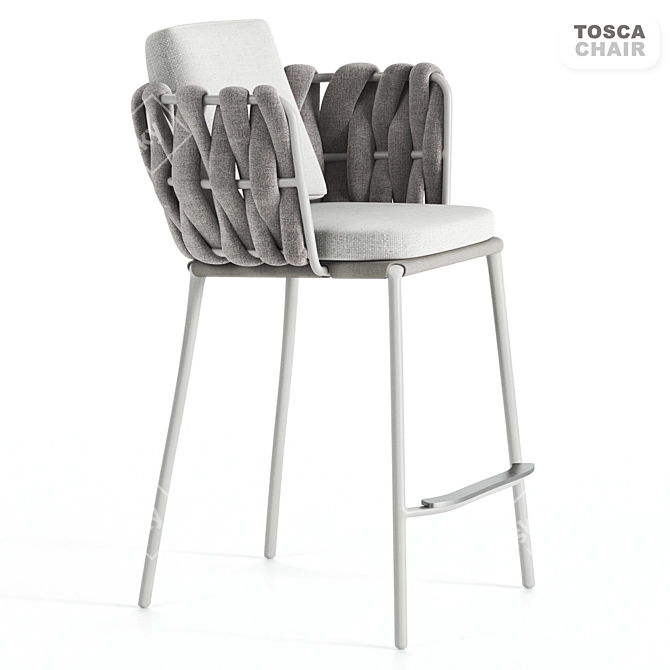 Elegant TOSCA Chair by TRIBU 3D model image 1