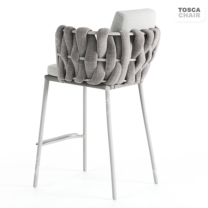 Elegant TOSCA Chair by TRIBU 3D model image 2