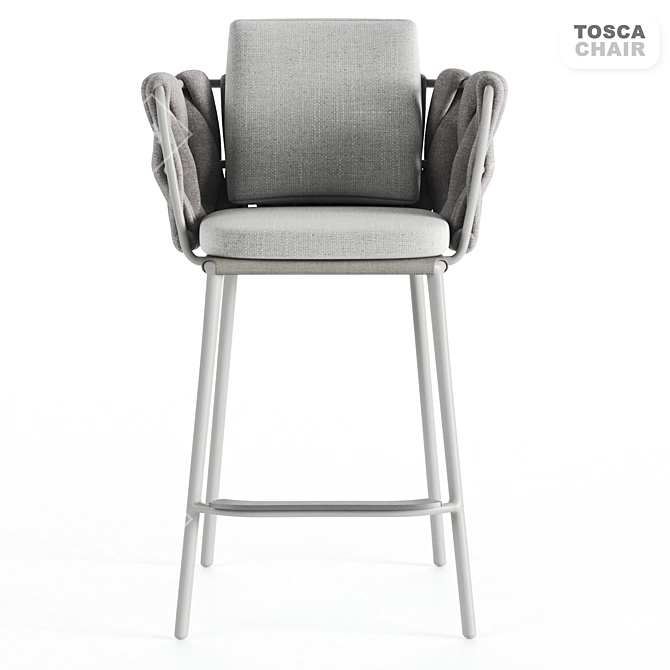 Elegant TOSCA Chair by TRIBU 3D model image 4