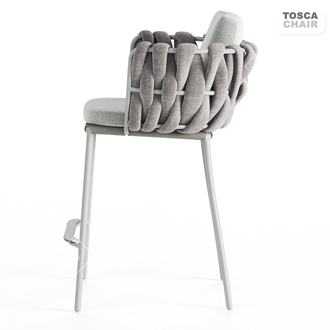 Elegant TOSCA Chair by TRIBU 3D model image 5