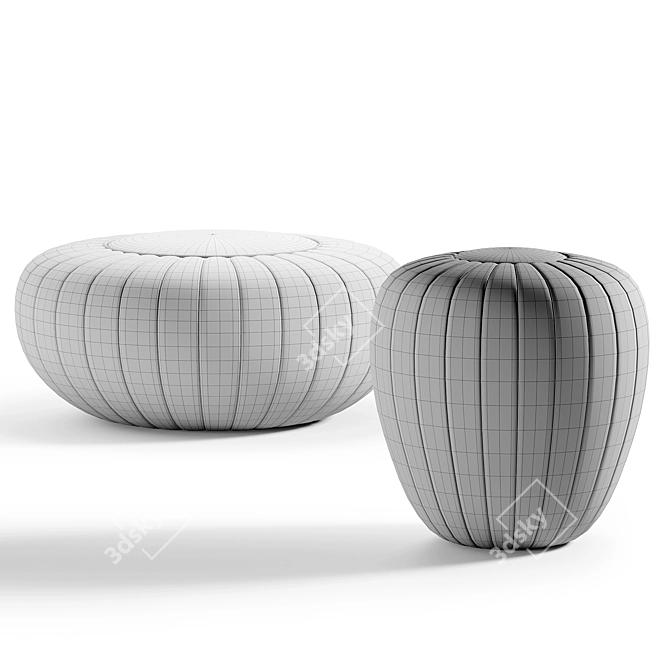 Modern TOD Pouf for 3Ds Max 3D model image 5