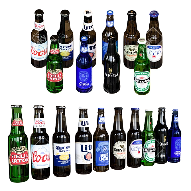 Versatile Beer Variety Pack 3D model image 1