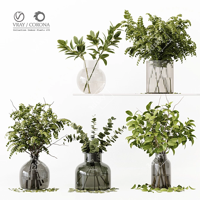 Premium Indoor Plant 3D Model 3D model image 1