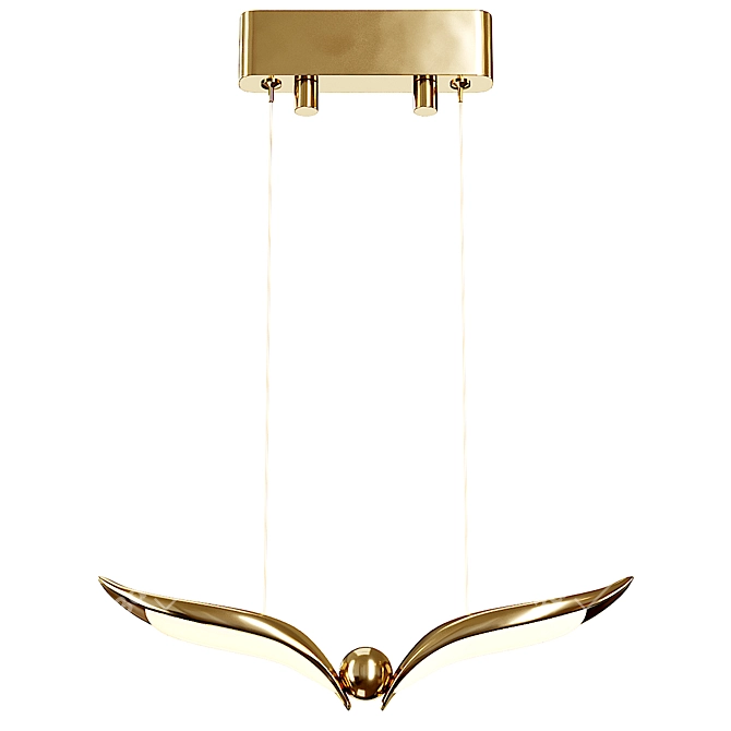 Luxury Pendant Light Model 3D model image 3