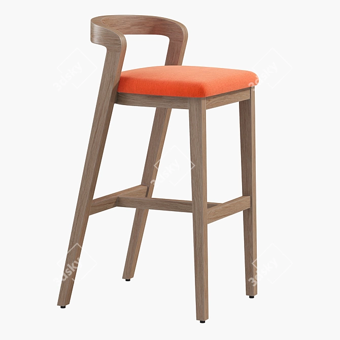 Contemporary Venus Bar Stool 3D model image 1