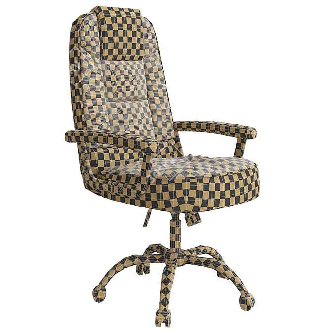 Realistic Executive Chair Model 3D model image 4