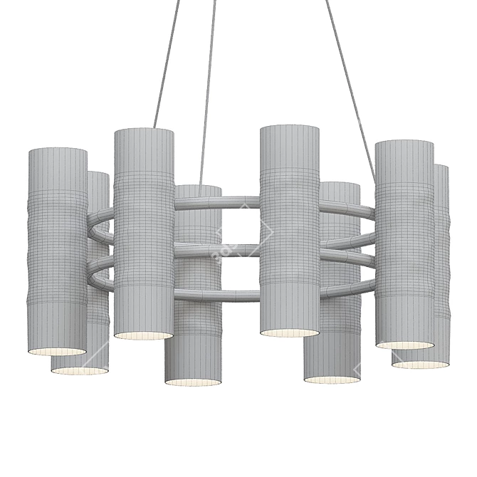 Elegant Madison Suspension Light 3D model image 2