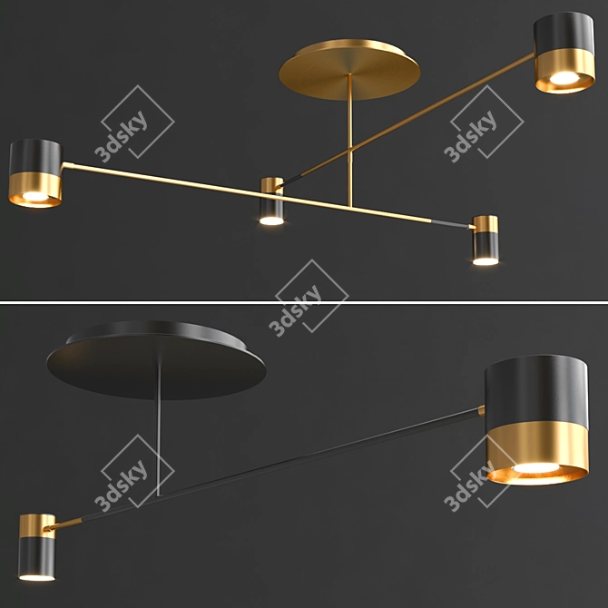  Modern Design Bitten Lamps 3D model image 1