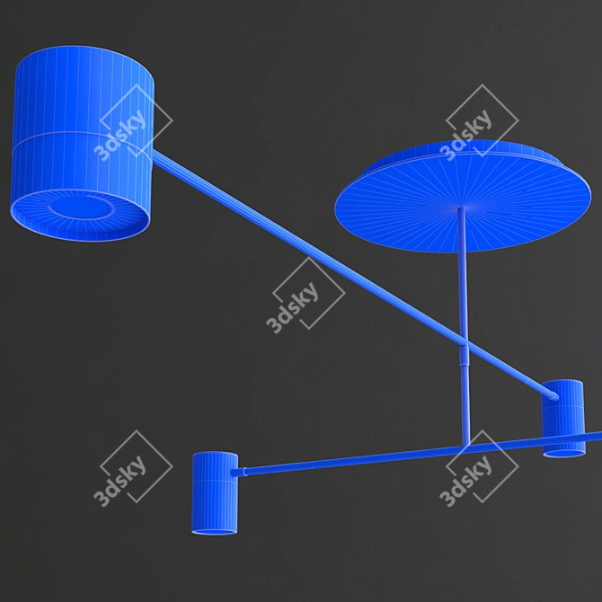  Modern Design Bitten Lamps 3D model image 2