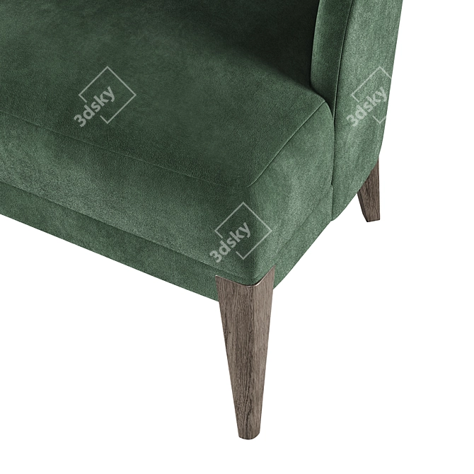 Baker Luxe Sophie Chair Smooth 3D model image 4