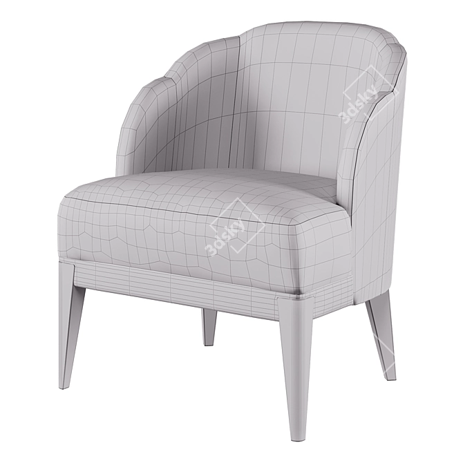 Baker Luxe Sophie Chair Smooth 3D model image 6