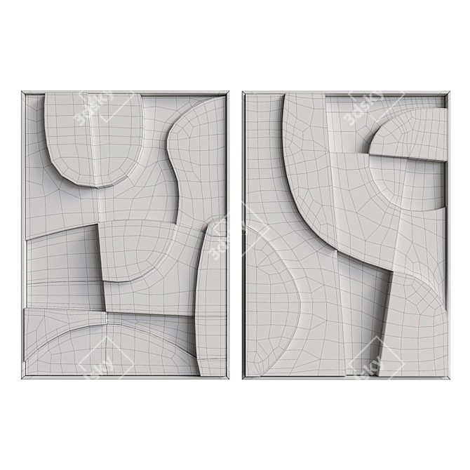 3D Relief Panel by Edith Beurskens 3D model image 6