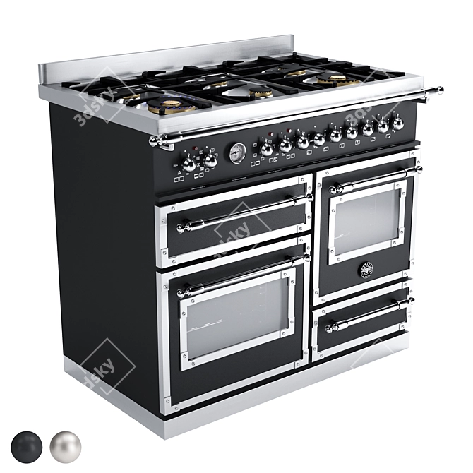 Bertazzoni Heritage Series Electric Cooker 3D model image 1