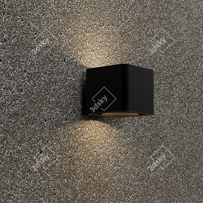 Textured Concrete Material Set 3D model image 2