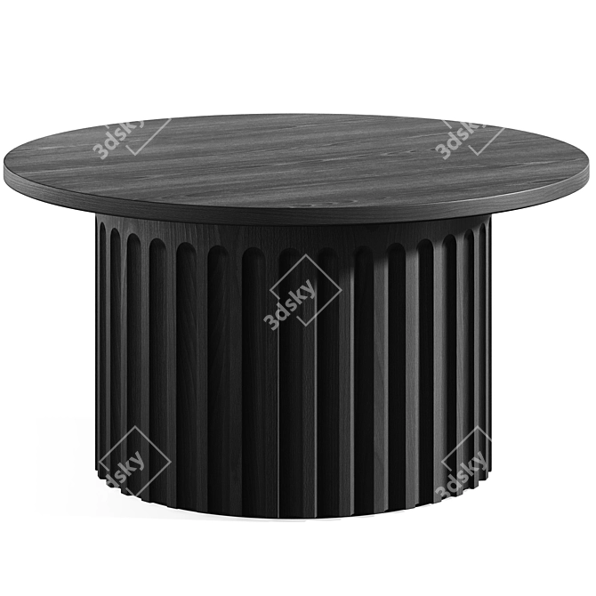 Fluted Coffee Tables Galvin Brothers 3D model image 1