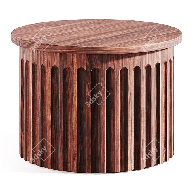 Fluted Coffee Tables Galvin Brothers 3D model image 2