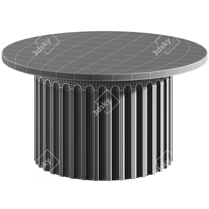 Fluted Coffee Tables Galvin Brothers 3D model image 5