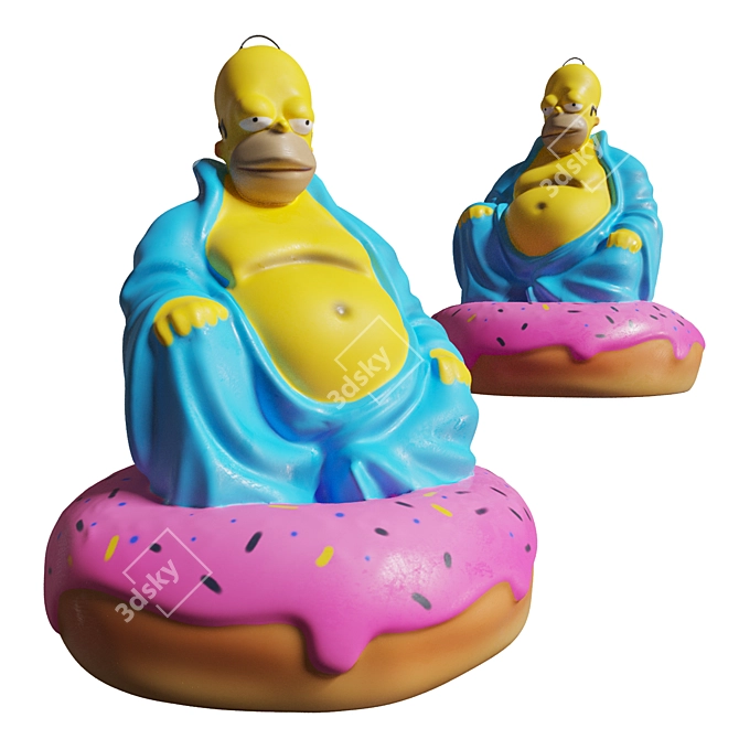 Homer Simpson Sculpture Price 3D model image 1