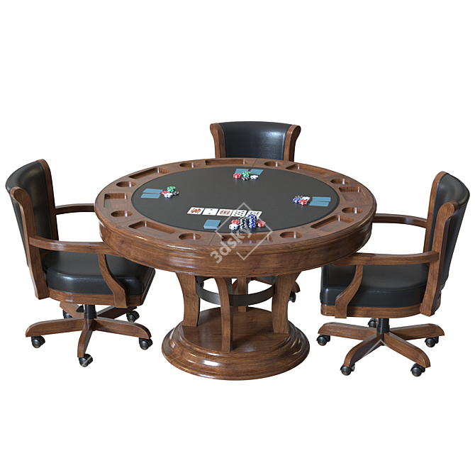 Centennial Game Table Chair Set 3D model image 2