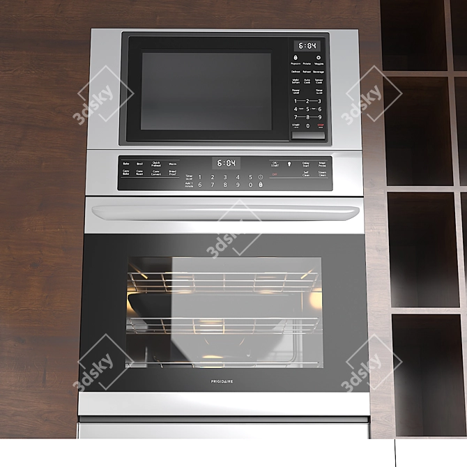 Modern White Kitchen Design No.02 3D model image 3