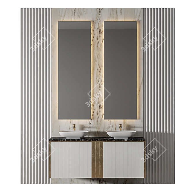 Luxury Bathroom 108 3D Model 3D model image 1