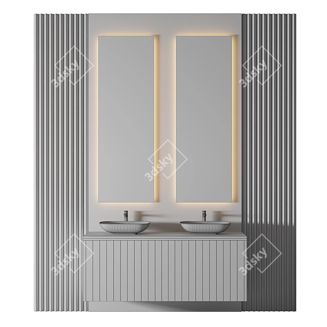 Luxury Bathroom 108 3D Model 3D model image 2