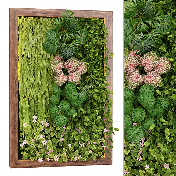  3D Indoor Vertical Garden Renders 3D model image 1