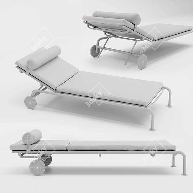 Designer Sunbed by B&B Italia 3D model image 5