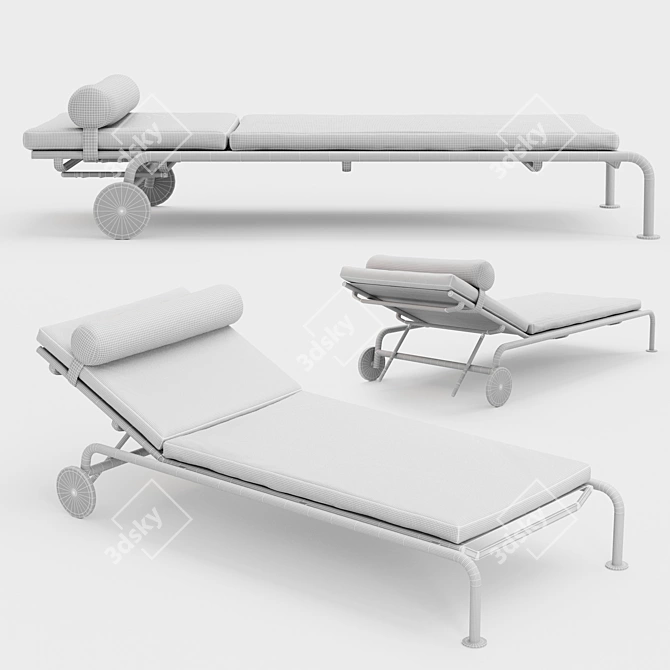 Designer Sunbed by B&B Italia 3D model image 9