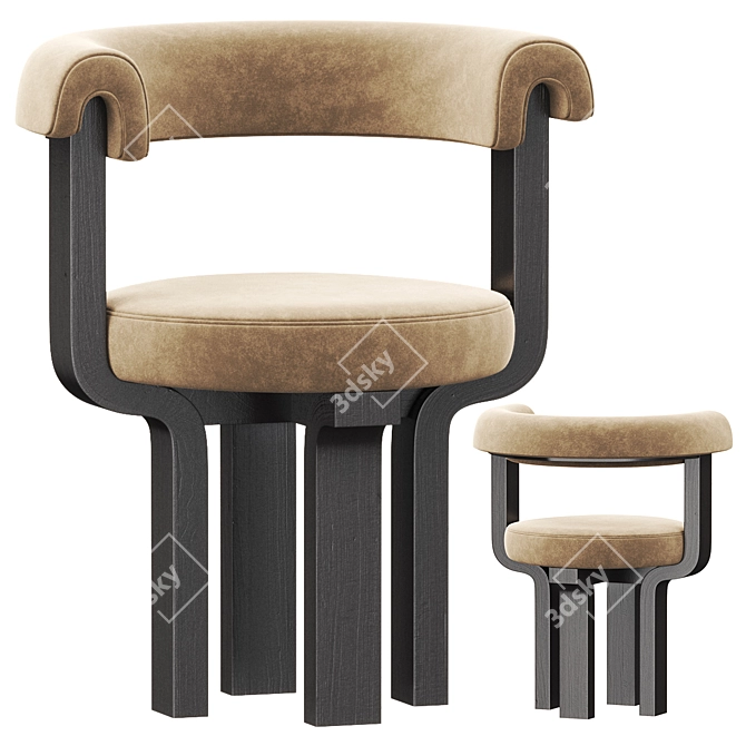 Modern Kana Chair Design Model 3D model image 1