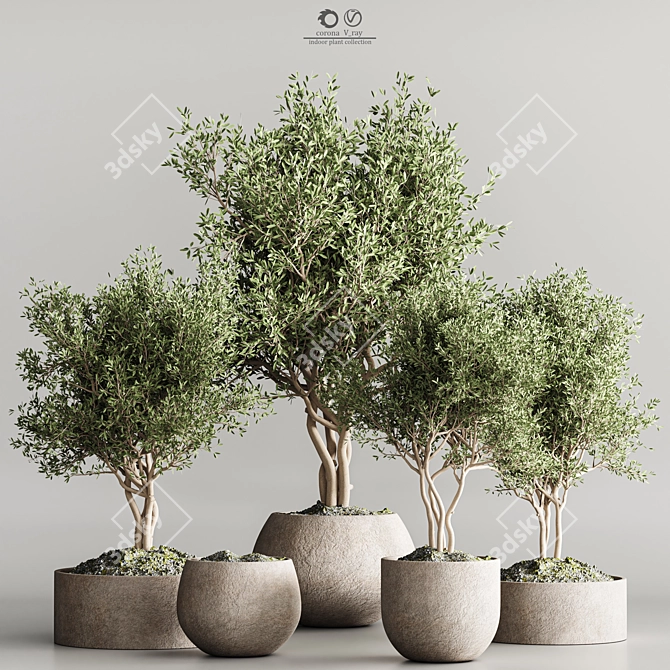 Modern Indoor Plant Stand 3D 3D model image 1