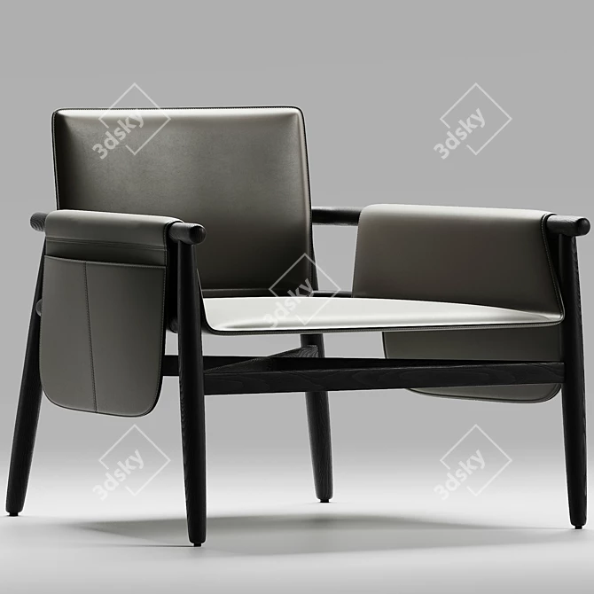 Elegant Meridiani Teresa Armchair 3D model image 3