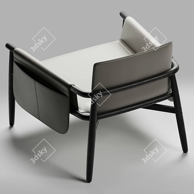 Elegant Meridiani Teresa Armchair 3D model image 4