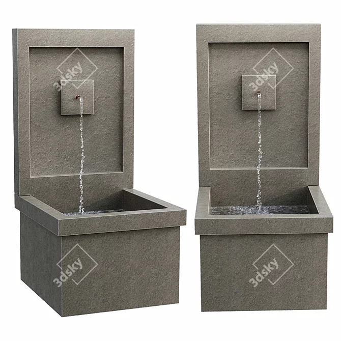 Brentwood Outdoor Wall Fountain 3D model image 1