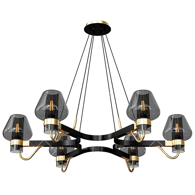 Anzazo Magma Chandelier 3D Model 3D model image 2