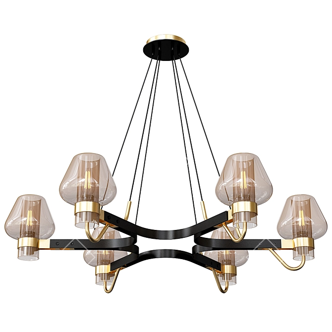 Anzazo Magma Chandelier 3D Model 3D model image 4